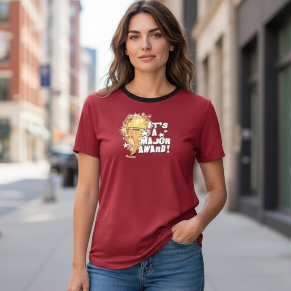 A Christmas Story "It's a Major Award!" Graphic Tee Top XL Red 41J - Picture 1 of 11
